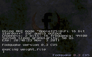 Fodquake start console