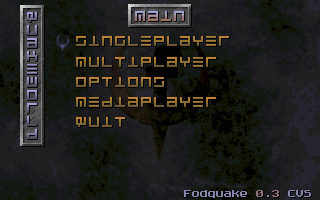 Fodquake main menu